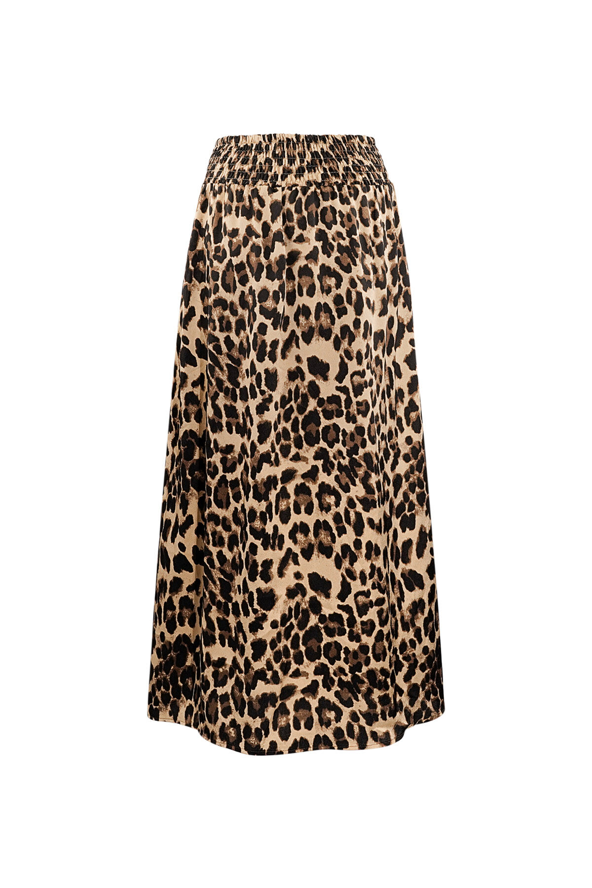 Polyester Women's Midi Skirt Leopard Print Elastic Waist h5 Picture6
