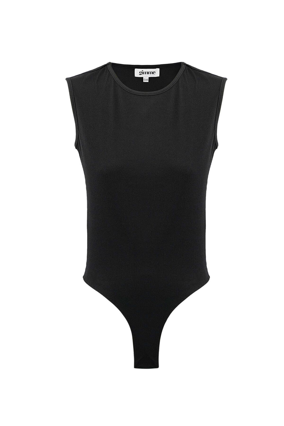 Polyester Damen Ärmelloser Body Minimalistisches Hochtailliertes Design 
