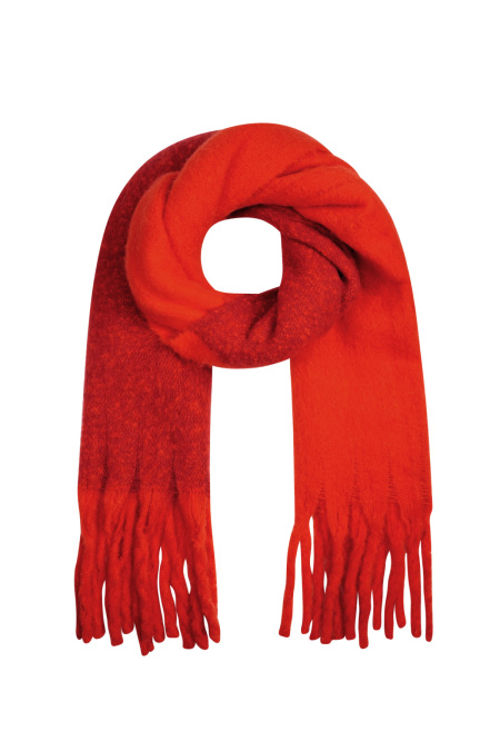 Bufanda de invierno de felpa polar - gris negro 2