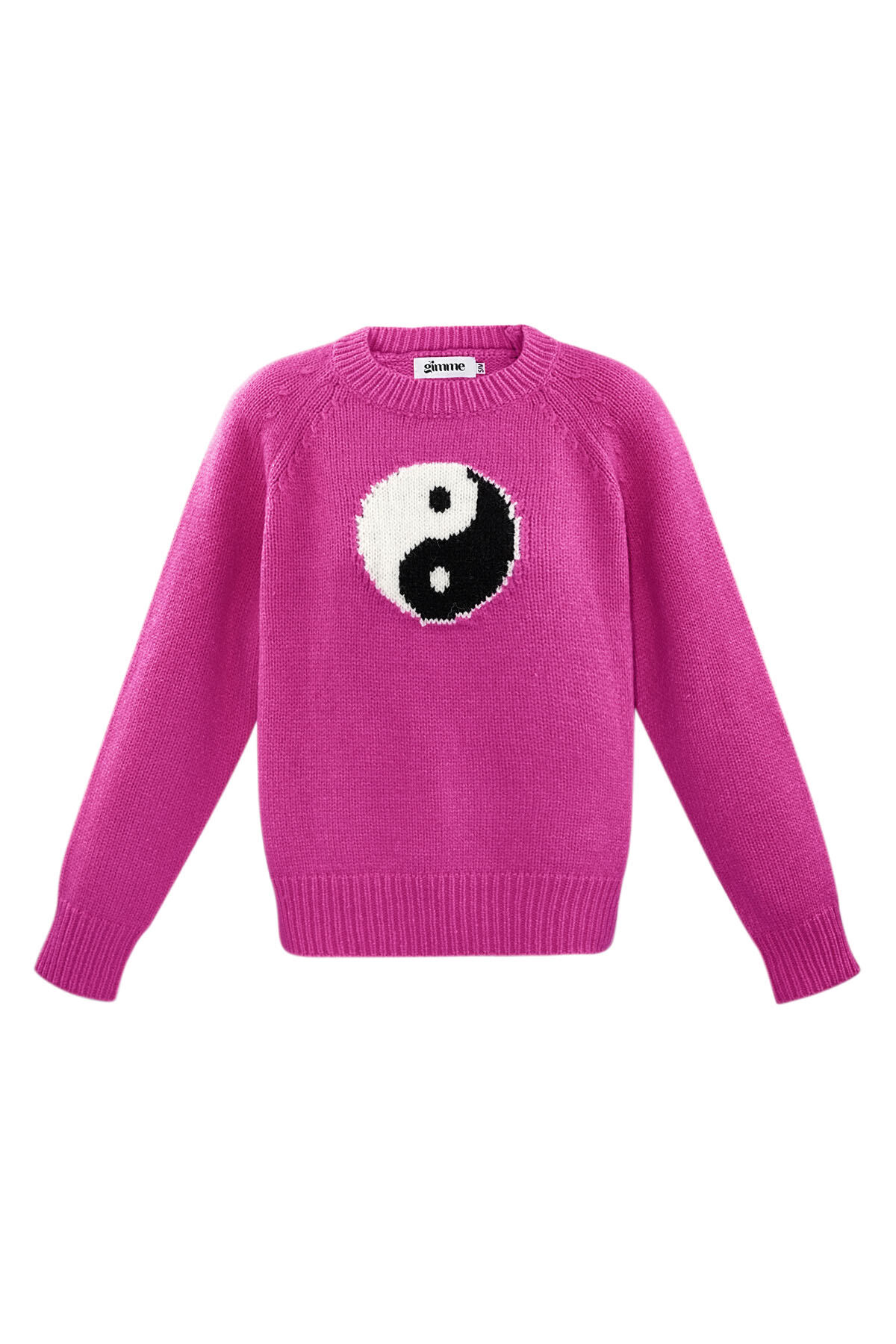 Gebreide Katoen Vrouwen Truien Yin Yang Symbool 