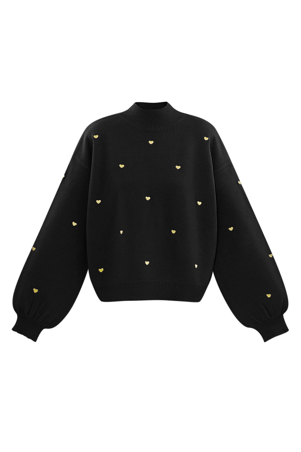 Acrylic Knit Sweater Casual Heart Pattern Fall/Winter 2