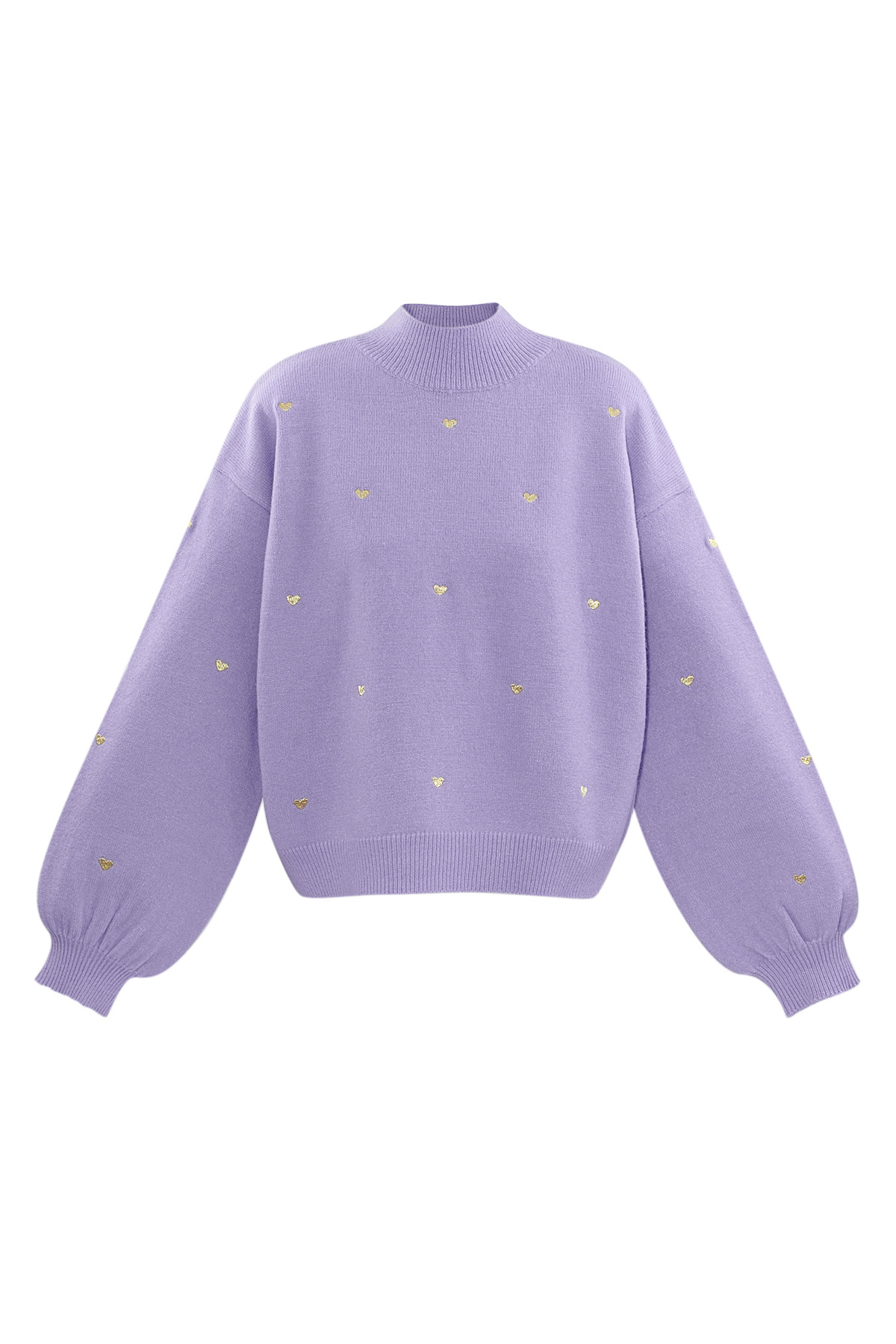 Acrylic Knit Sweater Casual Heart Pattern Fall/Winter