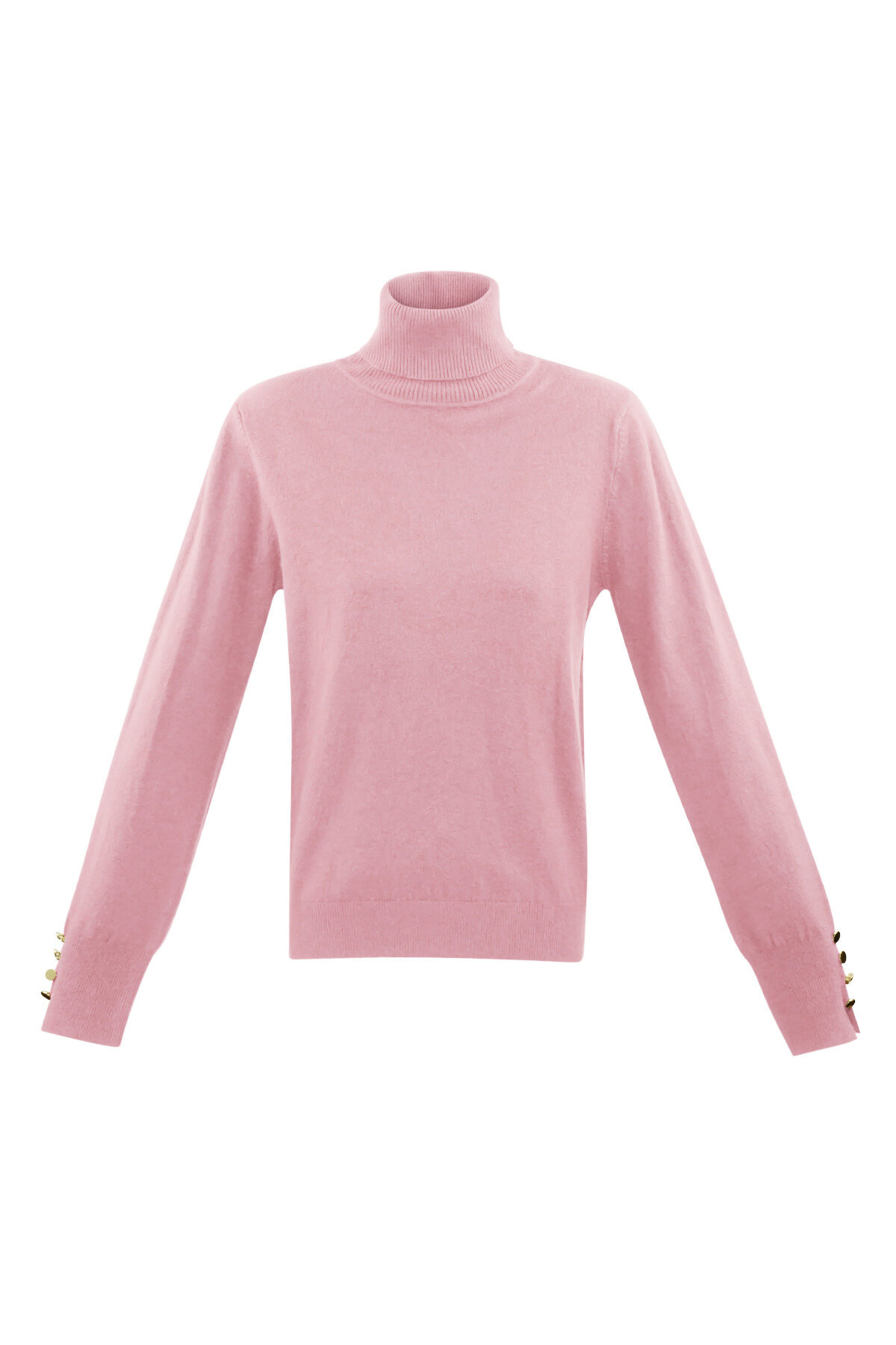 Viscosa Donna Maglia a Manica Lunga Collo Alto Taglio Slim 2