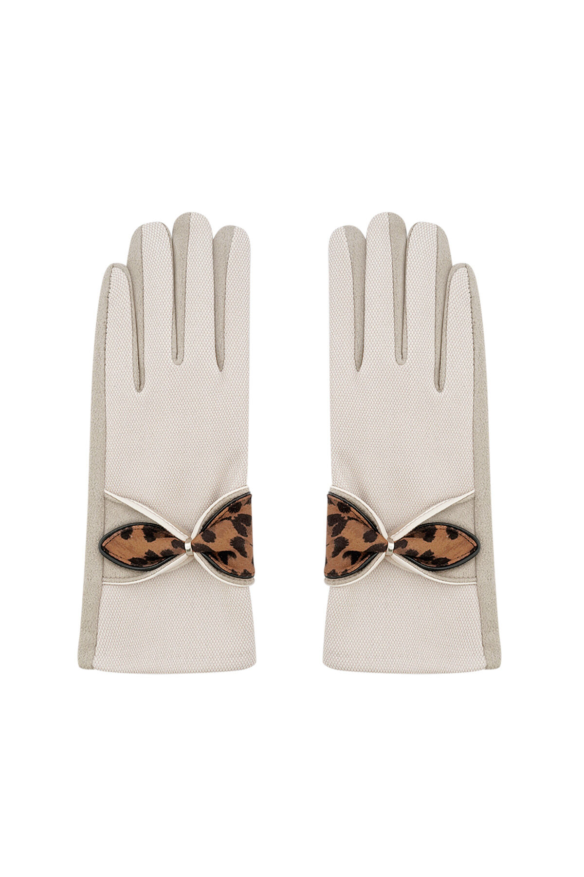Panther detail gloves 