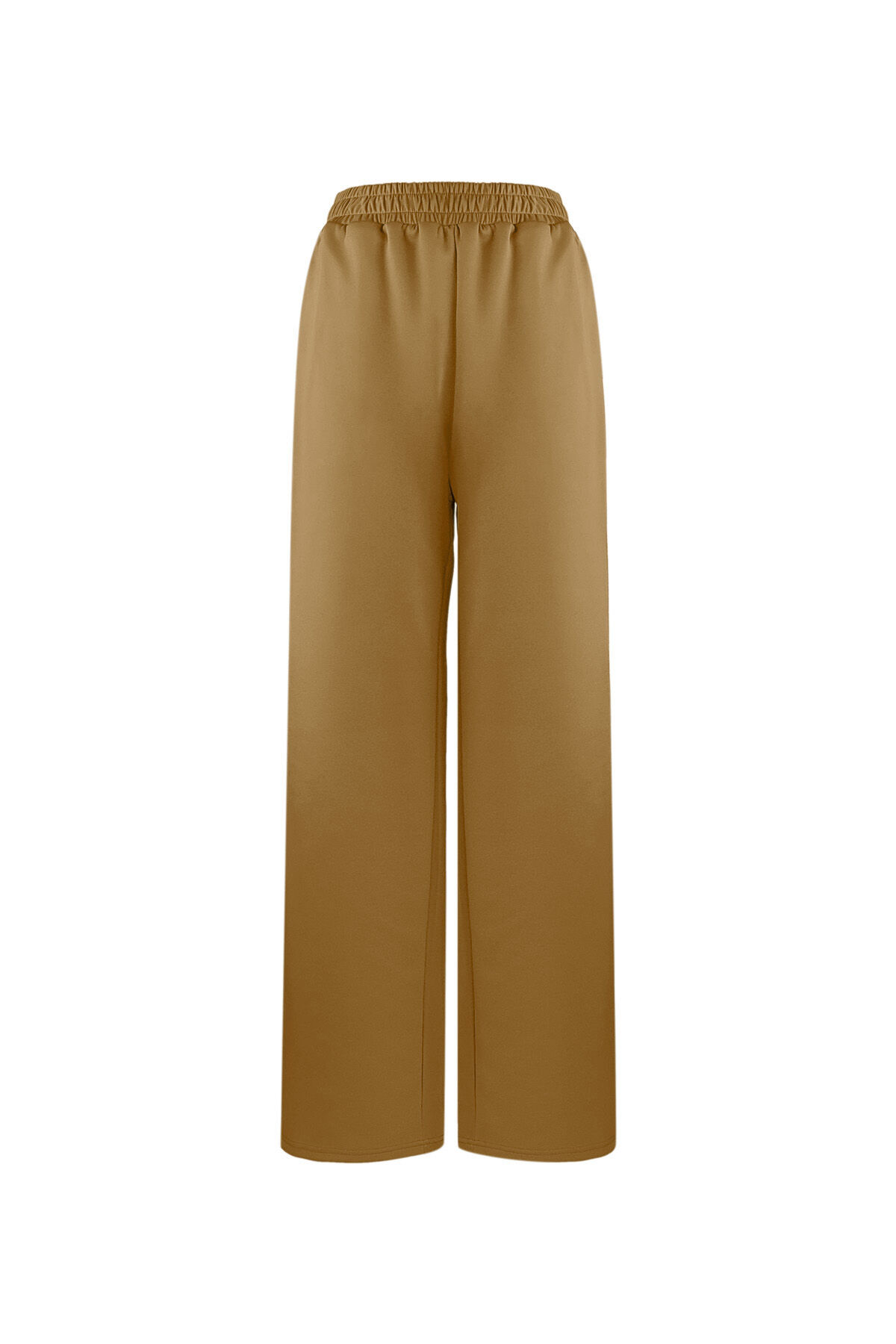 Woven Women's Straight Pants Sporty Solid Color 