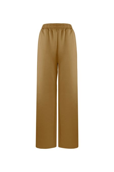 Woven Women's Straight Pants Sporty Solid Color 2
