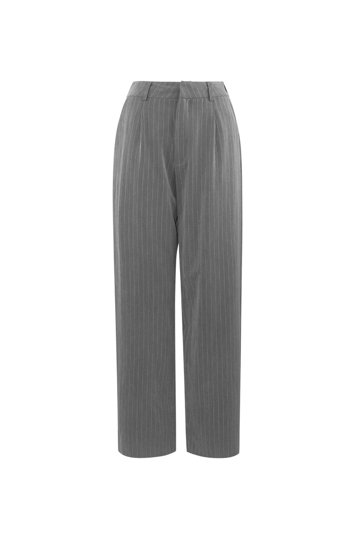 Pantalons Droits Tissés Femmes Rayures 