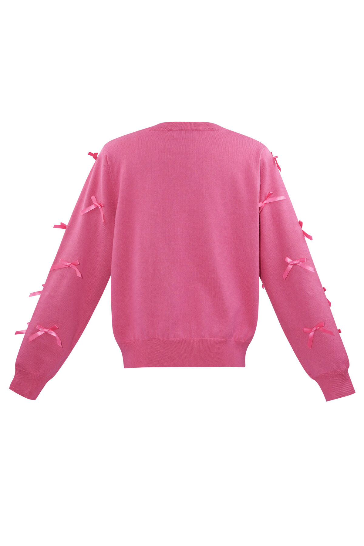 Viscose Women's Long Sleeve Top Decorative Ribbon Detail h5 Picture3