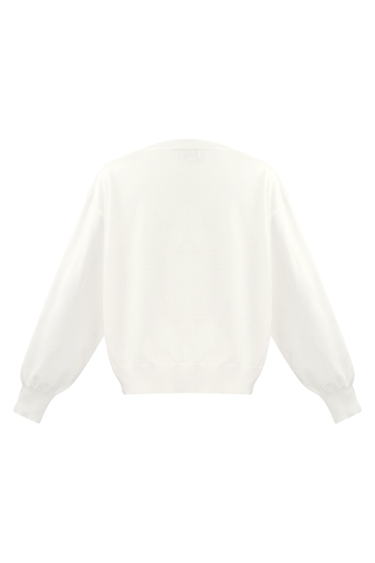 Cardigan de Punto de Viscosa Mujer Cuello en V Detalle de Moño Imagen8