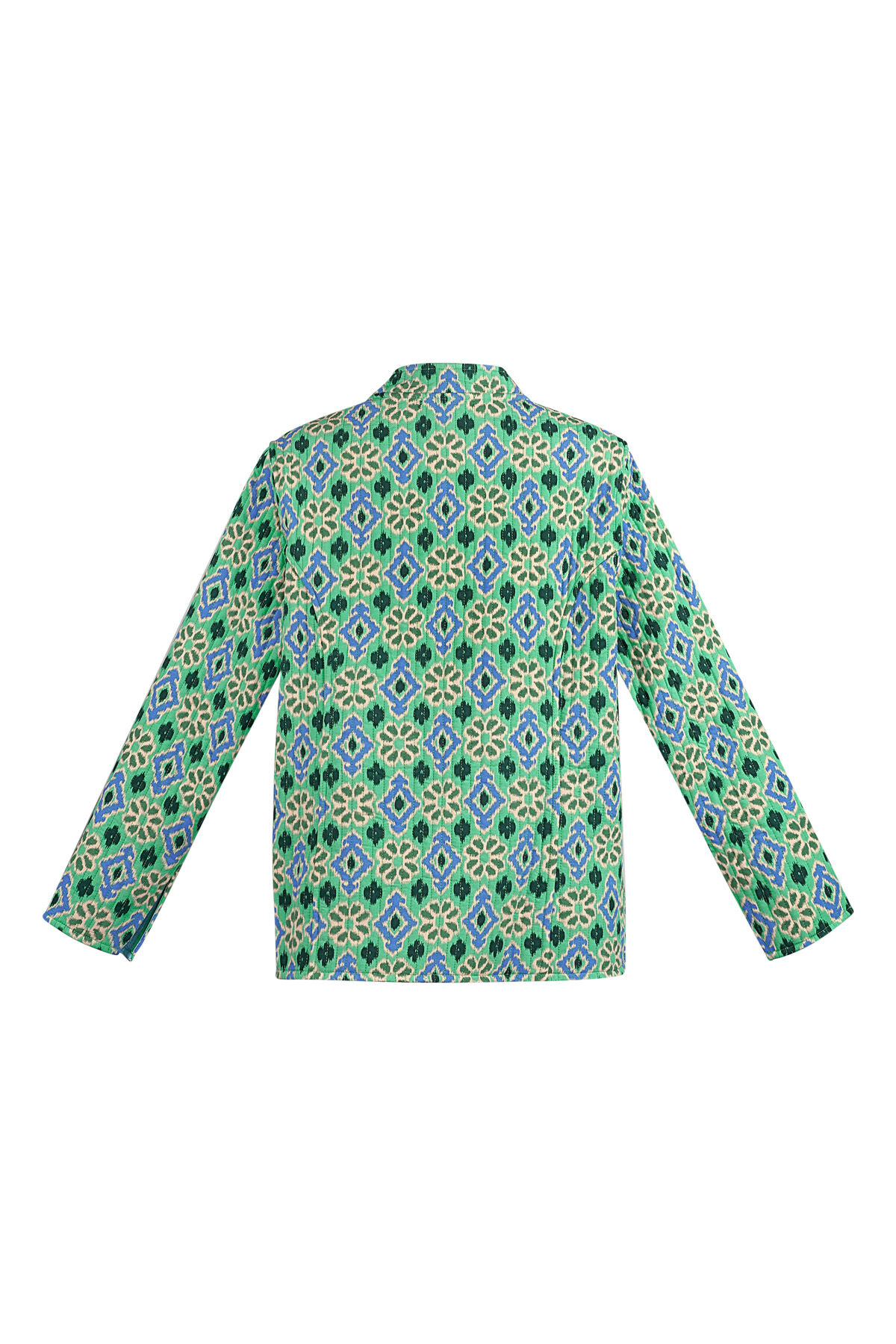 Rayon Vrouwen Jas Geometrisch Print h5 Afbeelding2