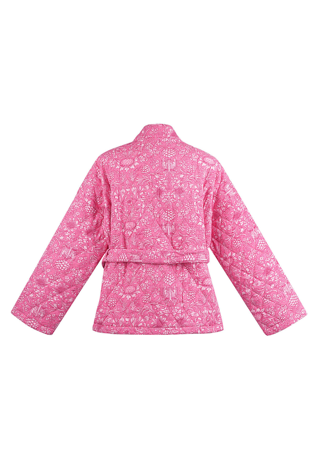 Veste Kimono Femme en Rayonne Imprimé Floral Ceinturée Image6