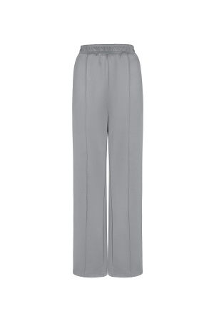 Pantalón Recto Mujer Tejido Sporty Patrón De Corazones h5 