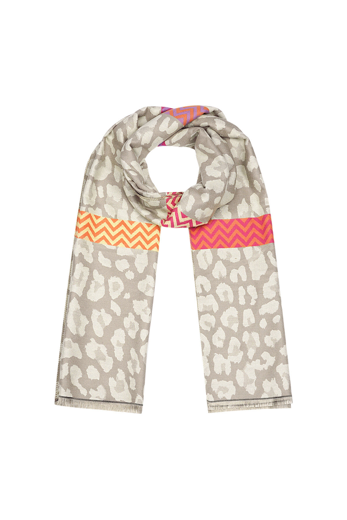 panther scarf with colored details 2