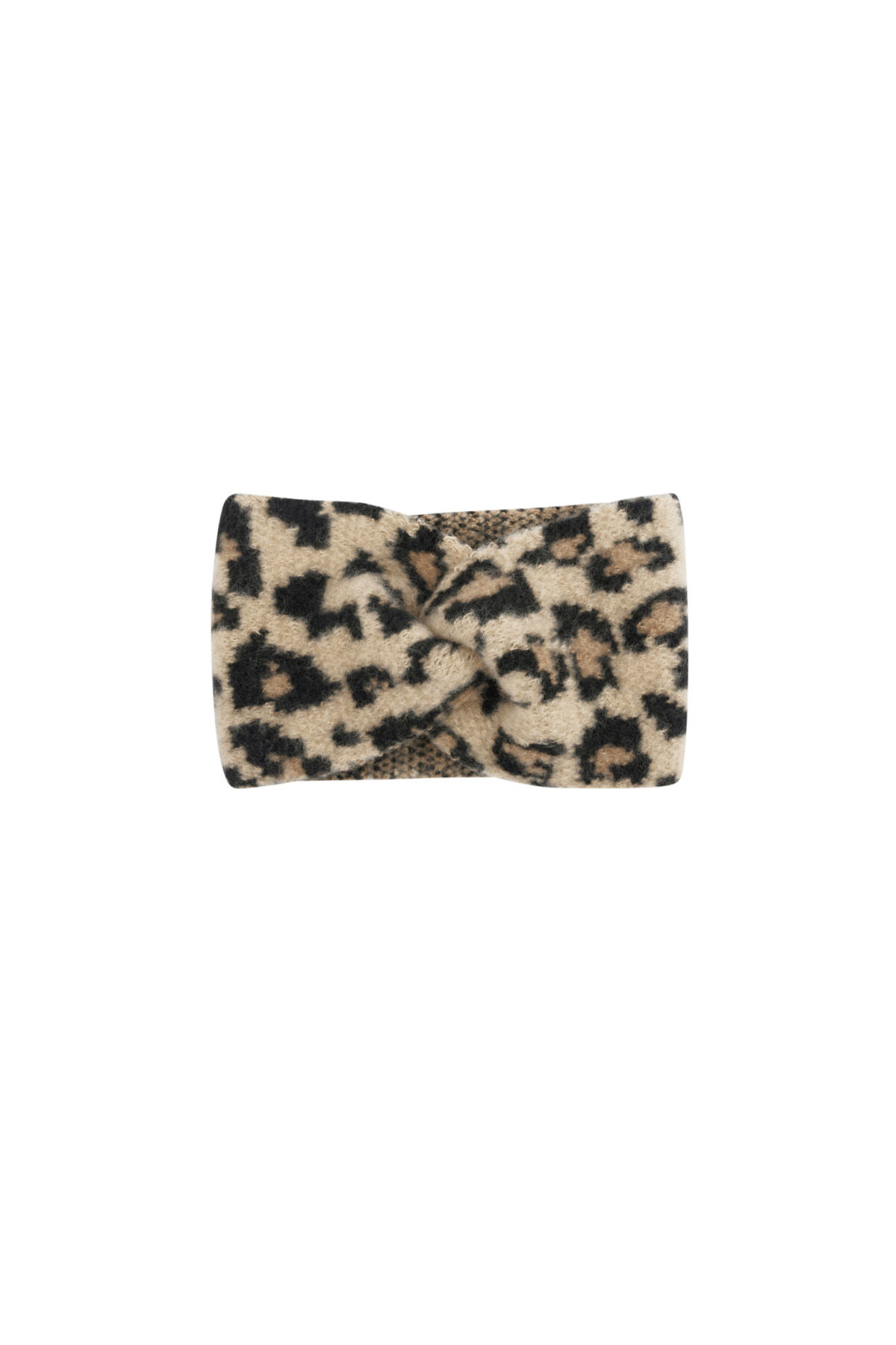 Diadema de invierno con estampado de leopardo Imagen3