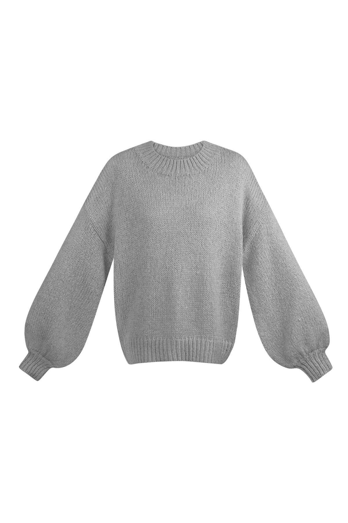 Nylon Strickpullover Damen Oversized Lockerer Schnitt 2
