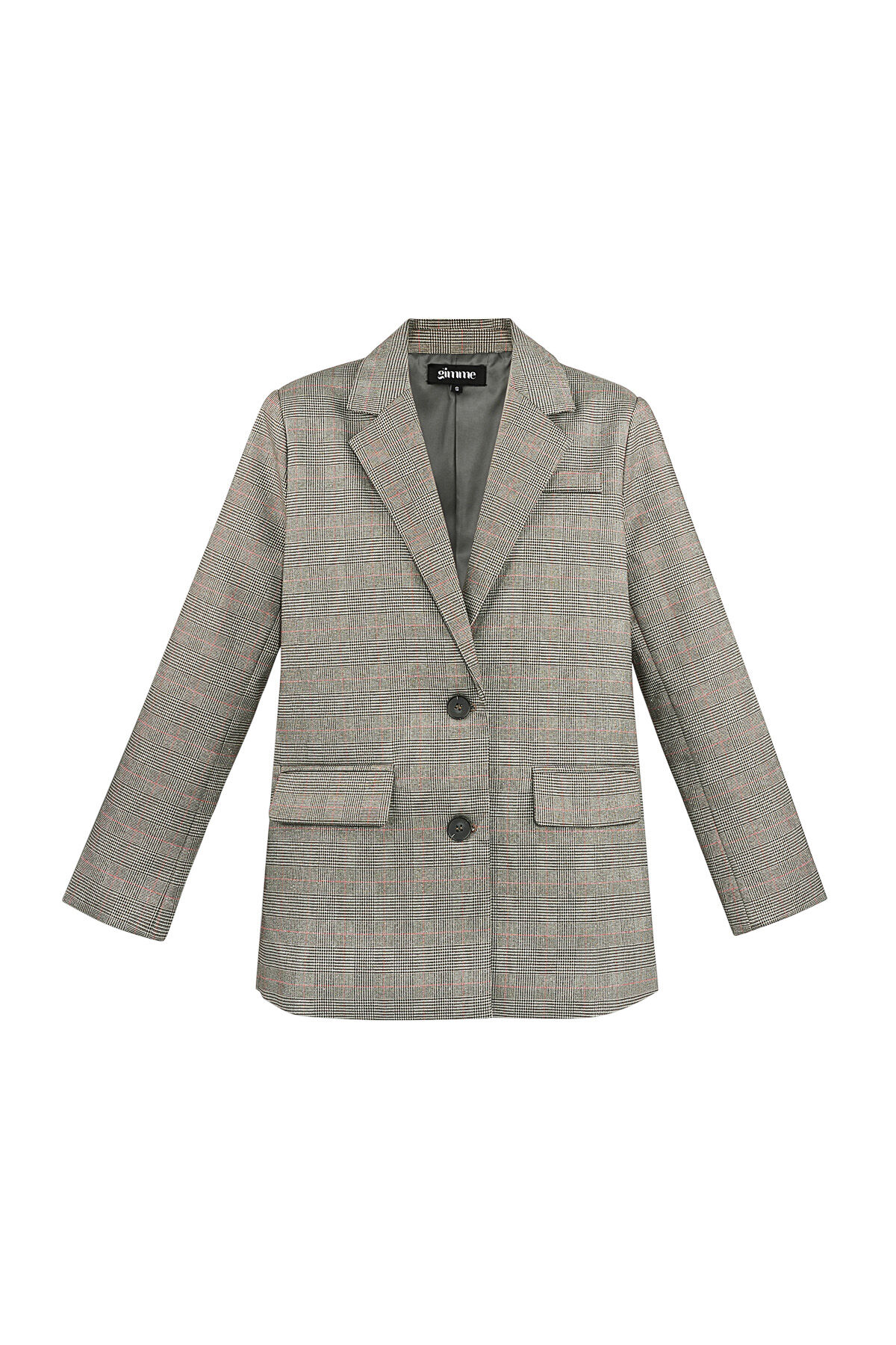 Polyester Fiber Women's Suit Set Conservative Checkered Fall/Winter