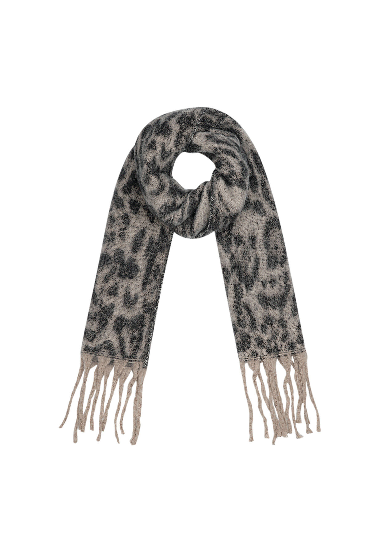 Bufanda con estampado de leopardo 