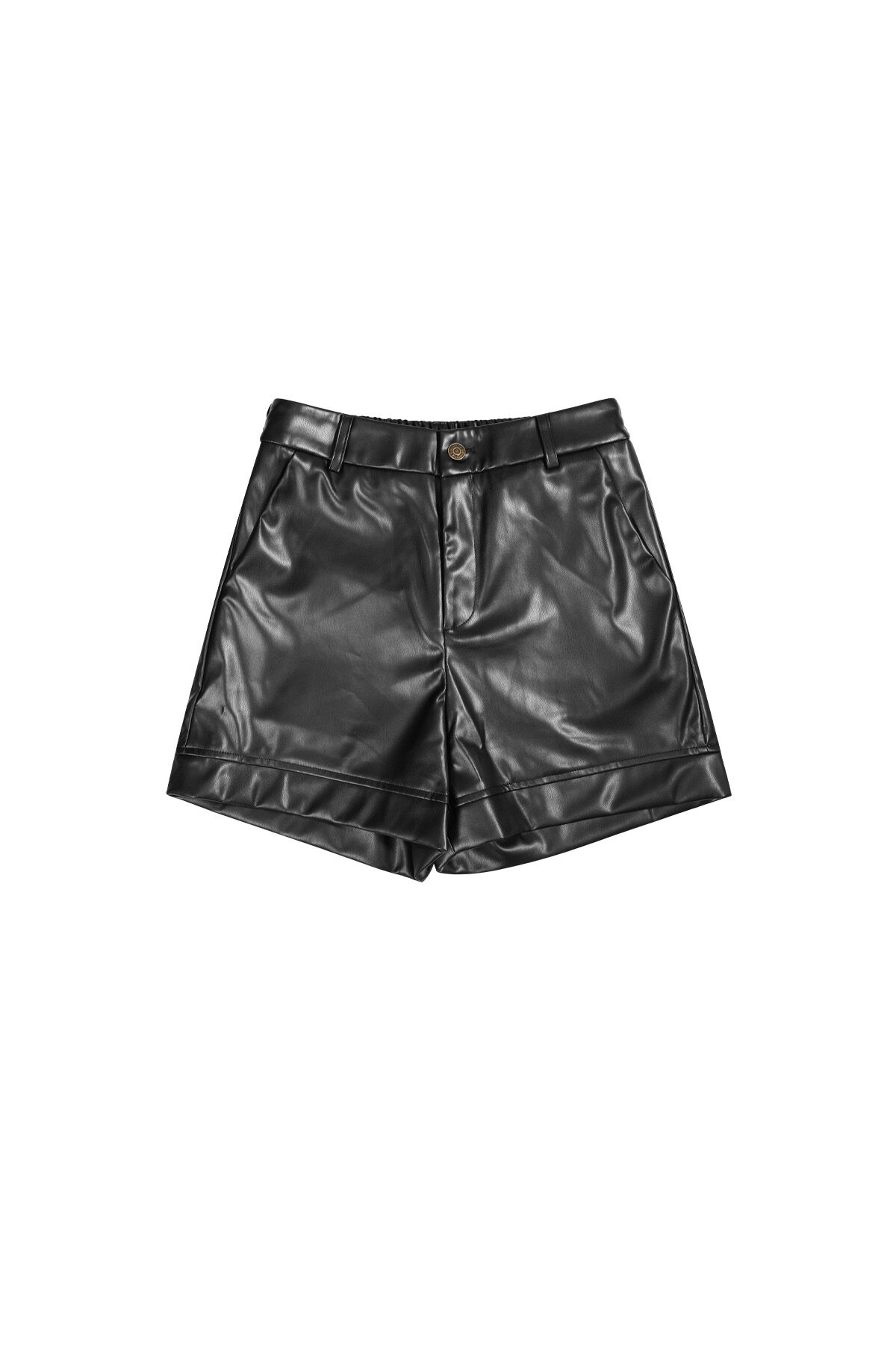 PU Women's Shorts High-Waisted Fashion h5