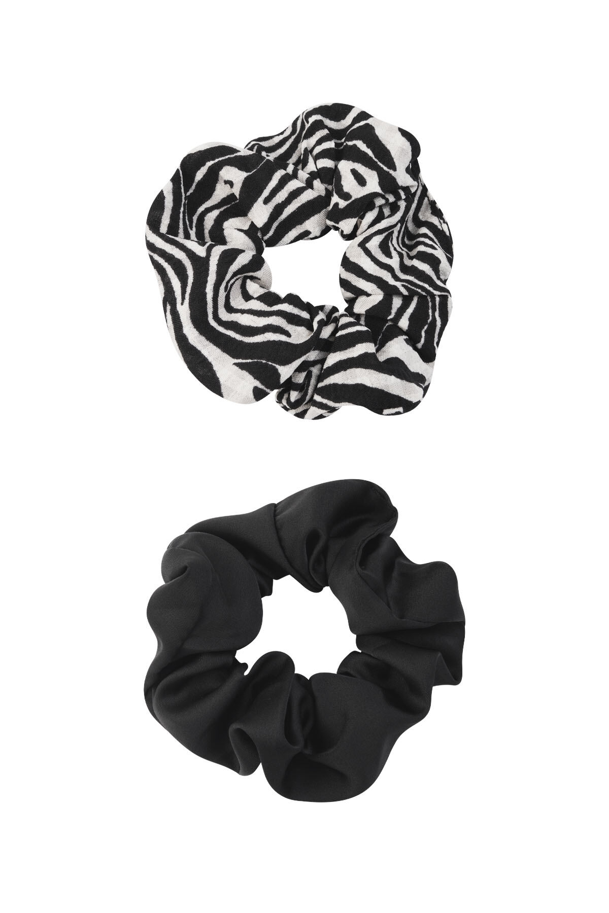 Scrunchie duo zebra darkness - Zwart wit h5 