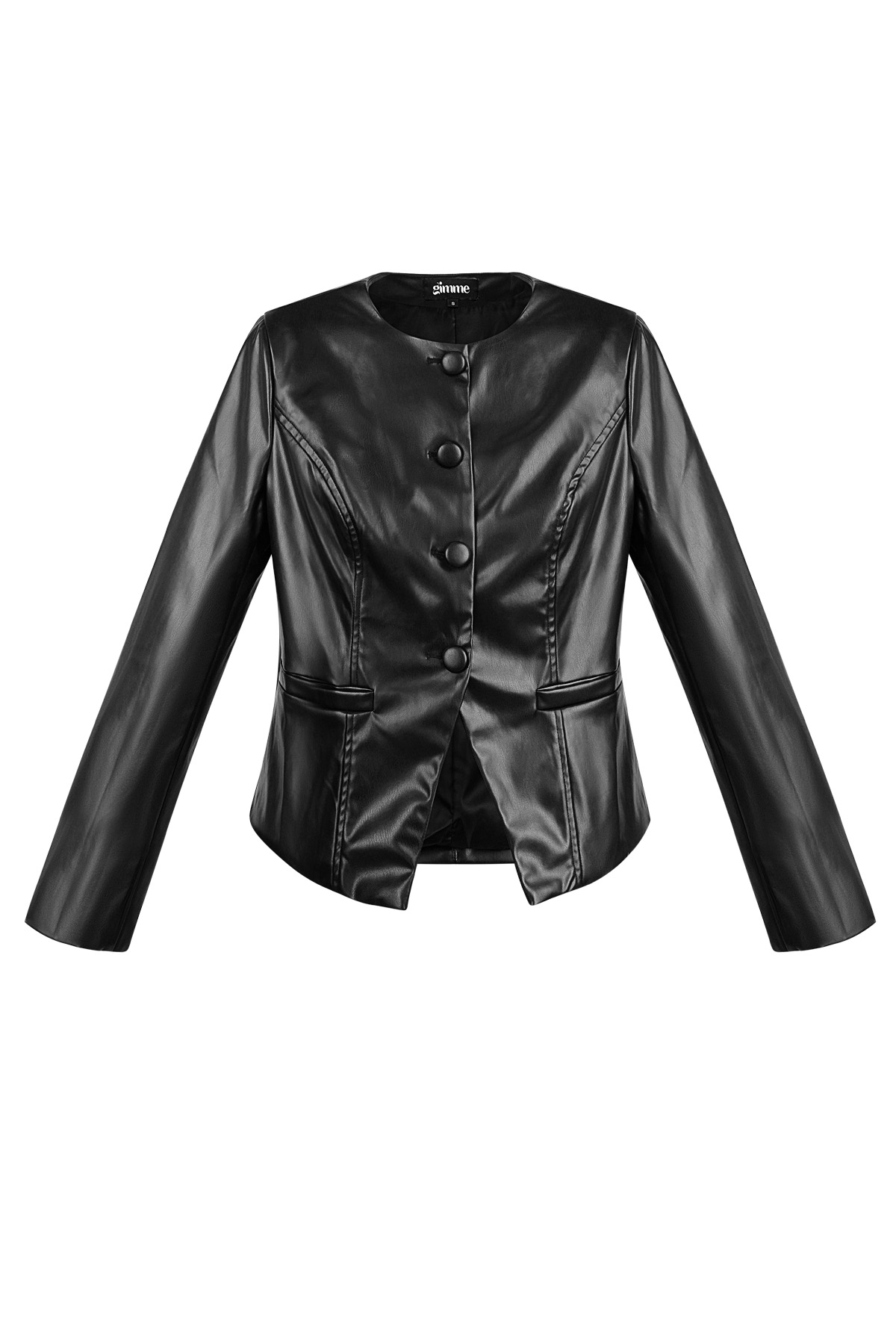 PU Women's Suit Set Classic Fit Buttoned Design 2