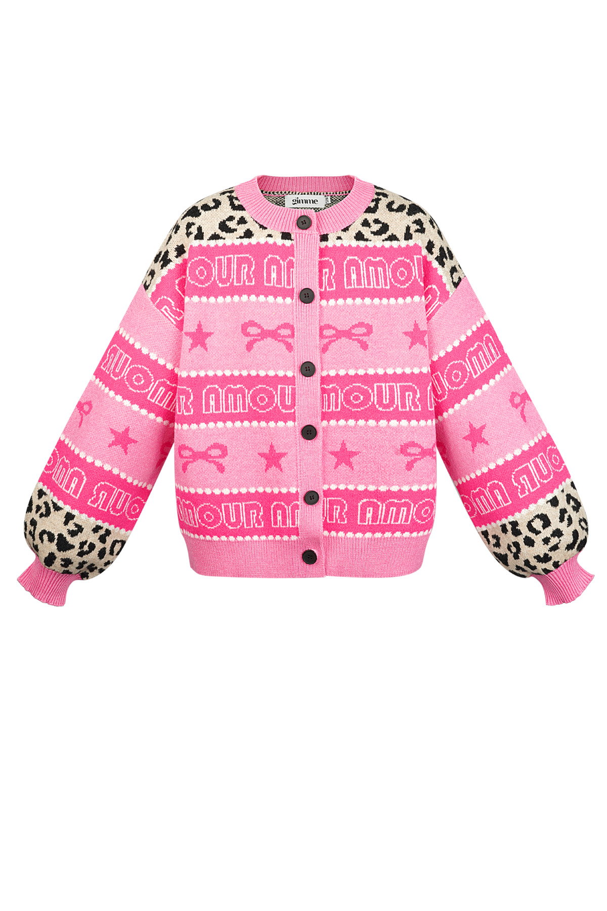 Cardigan de Punto Mezcla de Algodón Mujer Estampado Motivo h5 