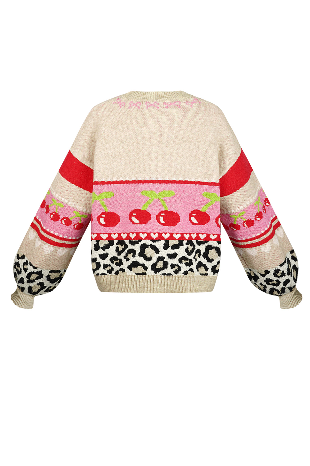 Knitted Women's Cardigan Fall/Winter Color Block Cute h5 Picture2