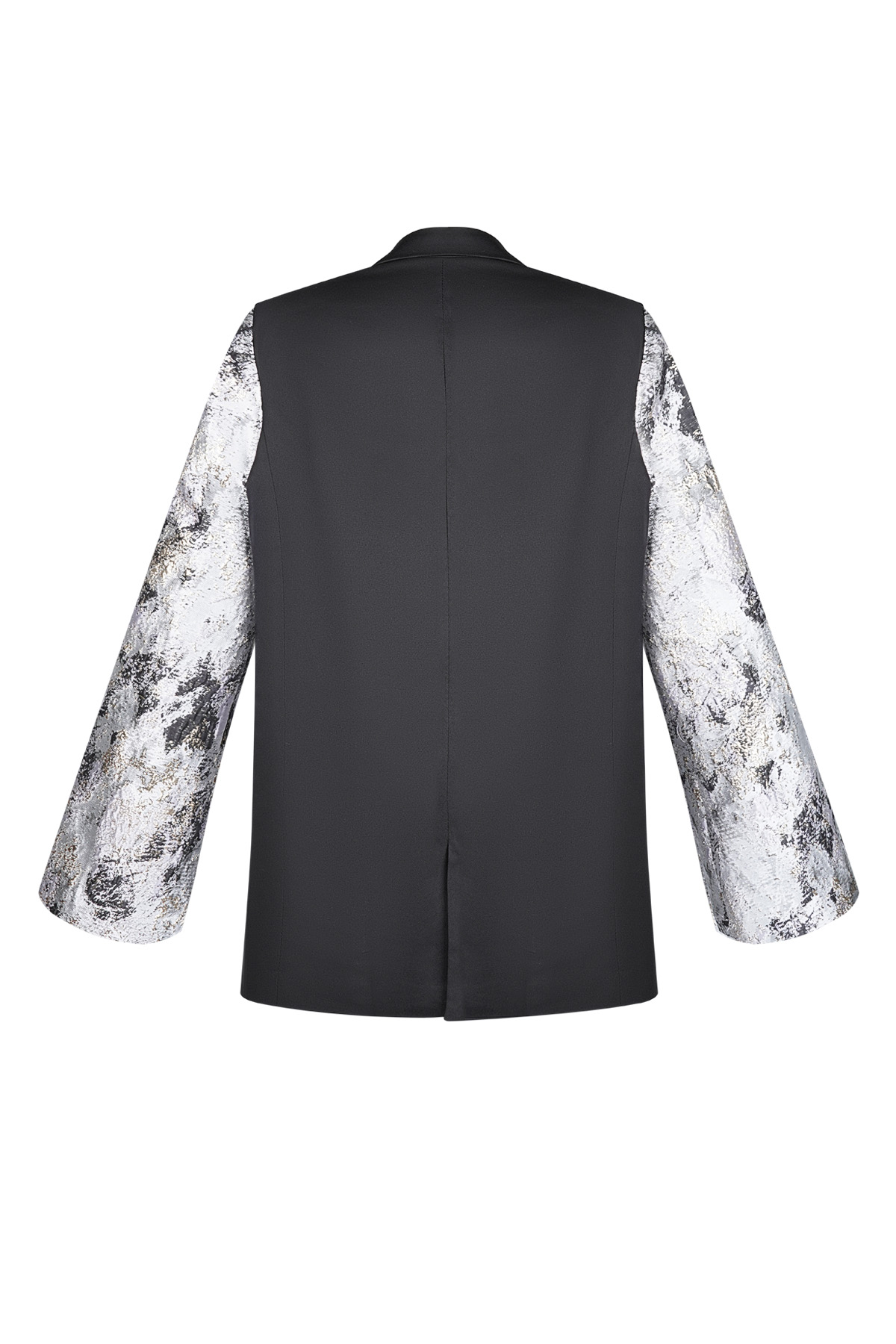 Ensemble de Costume Femme en Polyester à Double Boutonnage Manches Contrastantes Motif h5 Image8
