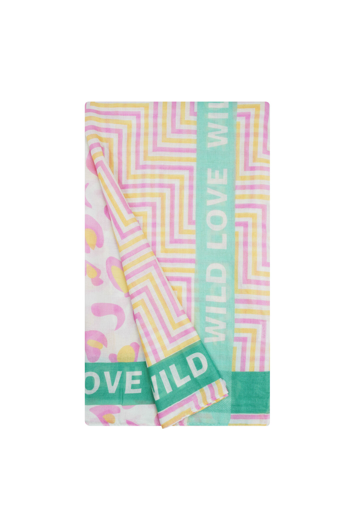 Sciarpa colorata wild love - Arancione e rosa h5 Immagine5