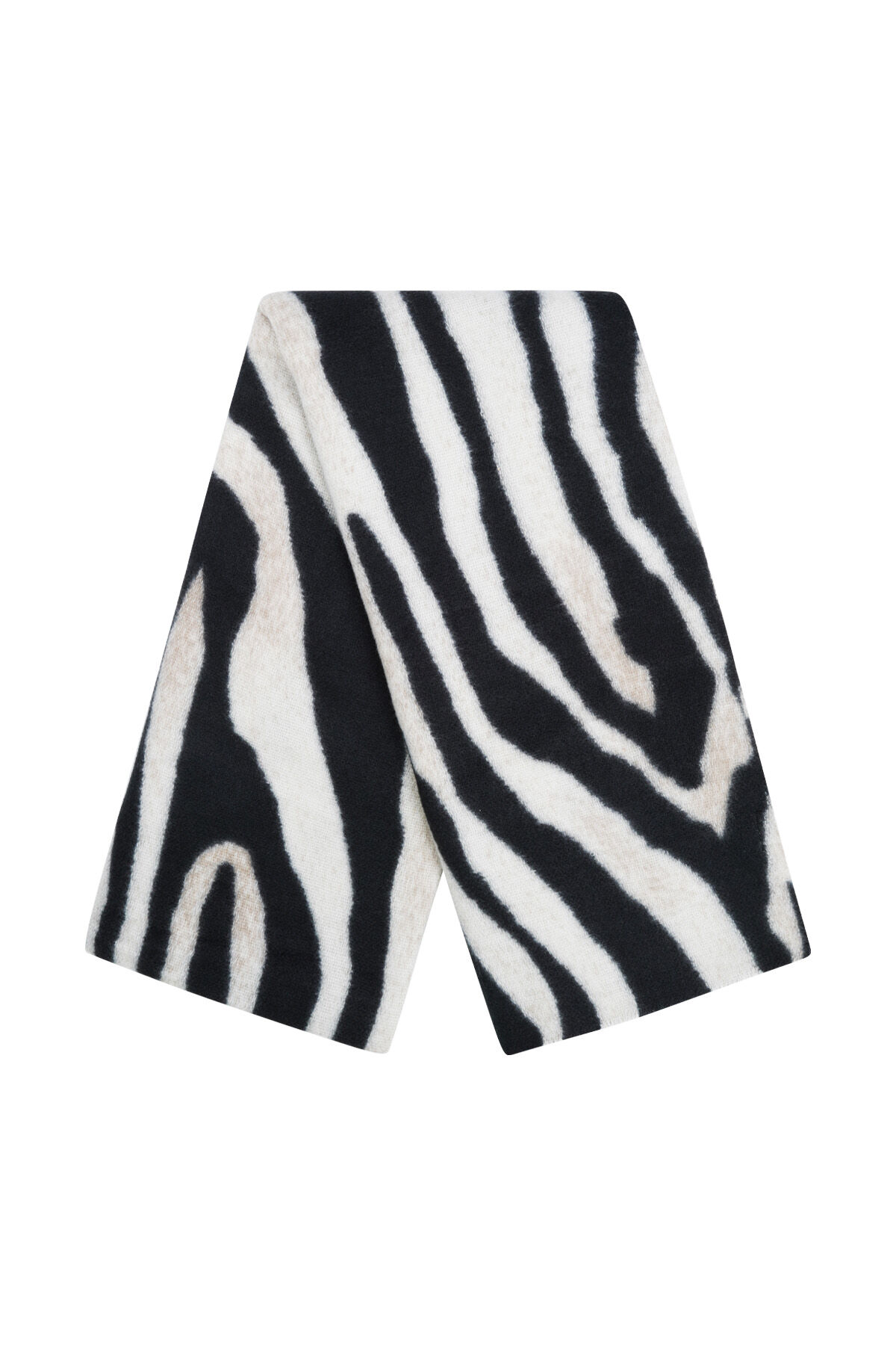 Sciarpa stampa zebra - Nero e bianco h5 Immagine5