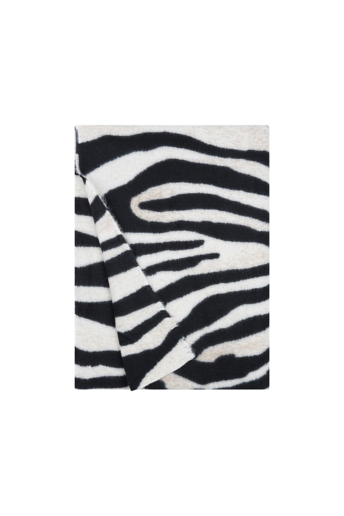 Sciarpa stampa zebra - Nero e bianco h5 Immagine4