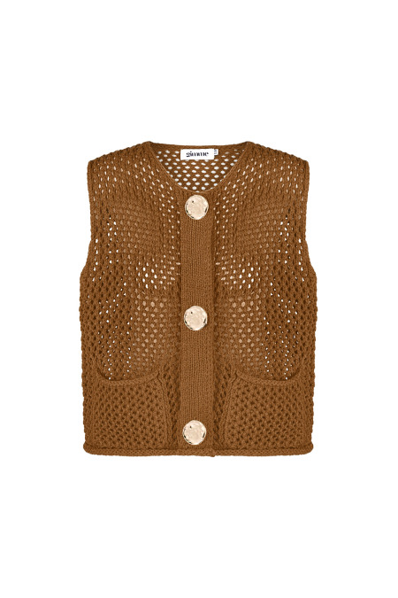 Knitted Polyester Women's Knit Spencer Openwork Design 2