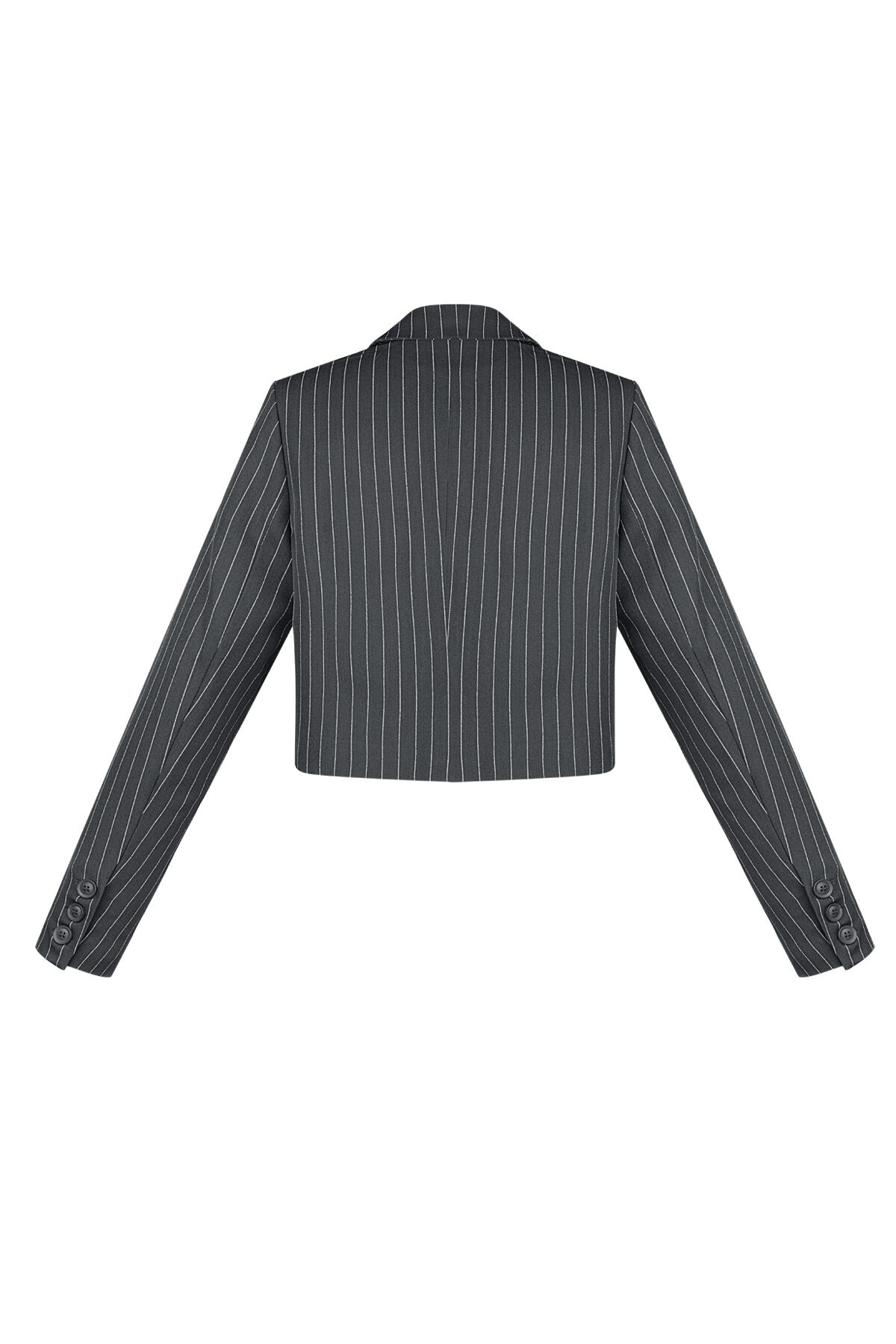 Polyester Cotton Blend Women's Suit Set Conservative Stripes Picture6