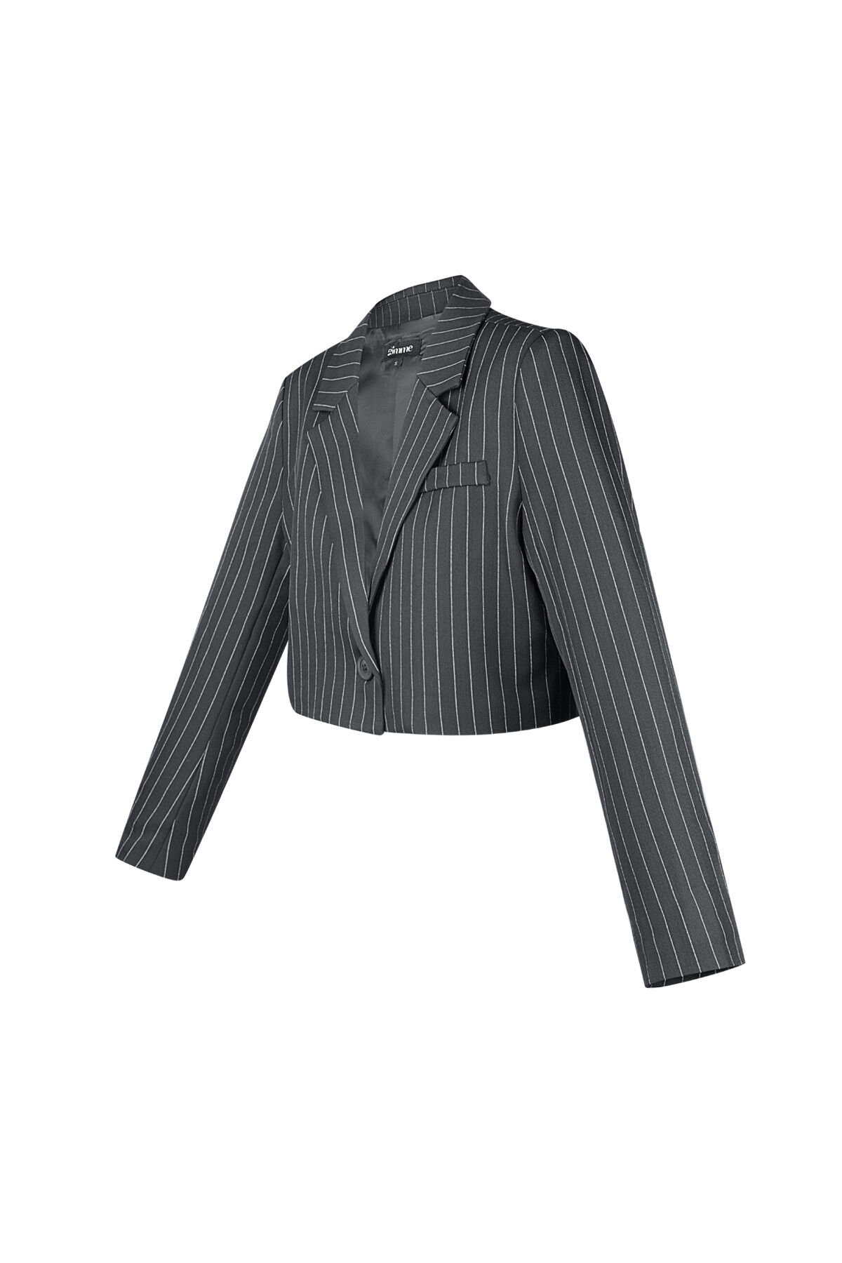 Polyester Cotton Blend Women's Suit Set Conservative Stripes h5 Picture5