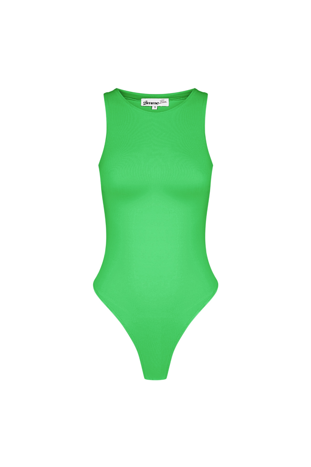 Poliéster Mujer Body Sin Mangas Cuello Alto Ajustado 