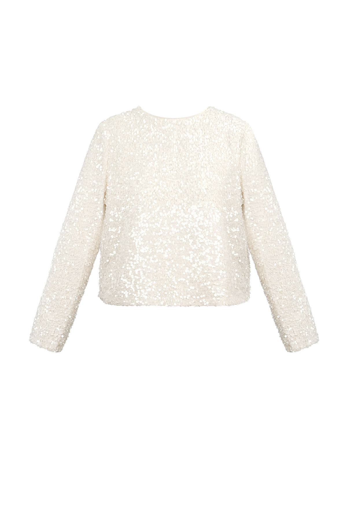 Polyester Long Sleeve Top Cropped Bow Detail 