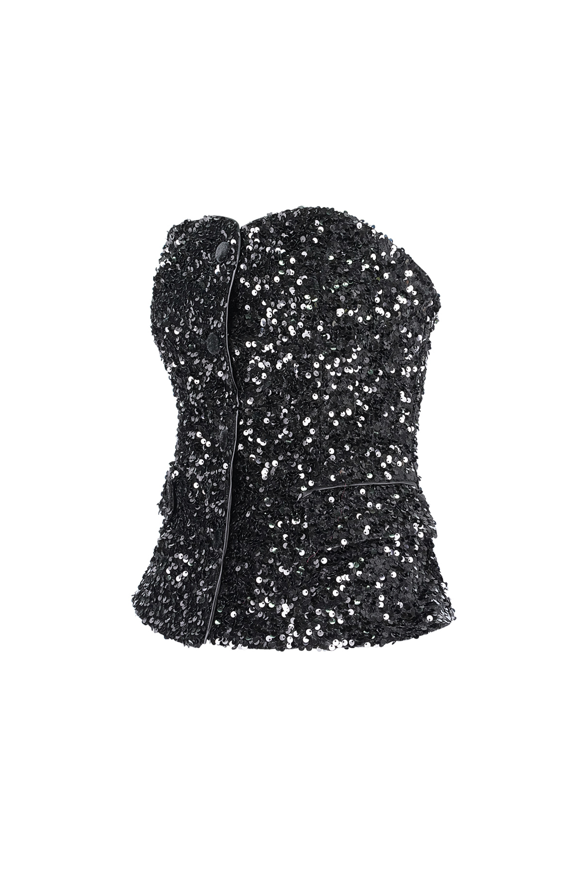 Top Senza Maniche In Poliestere Per Donna Con Paillettes h5 Immagine11