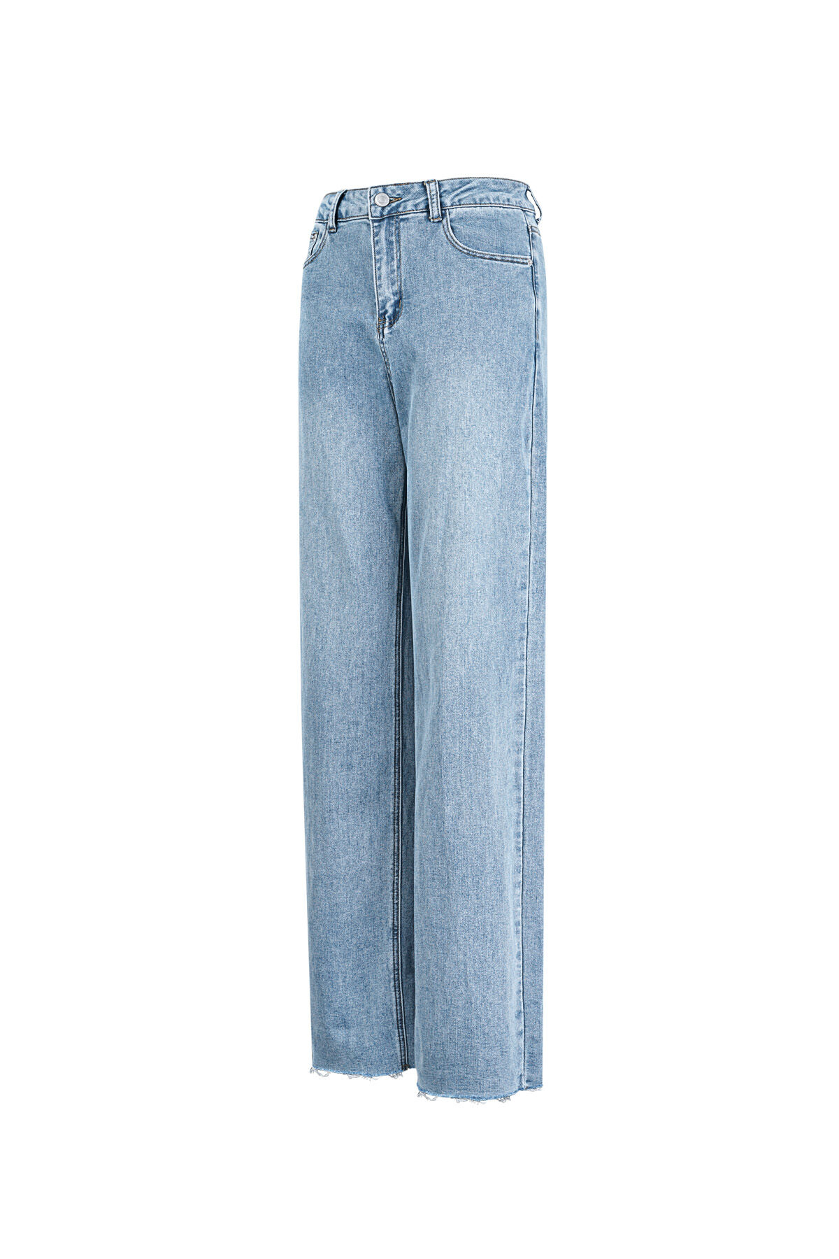 Cotton Woven Women's Straight Leg Pants Casual Solid Color h5 Picture4