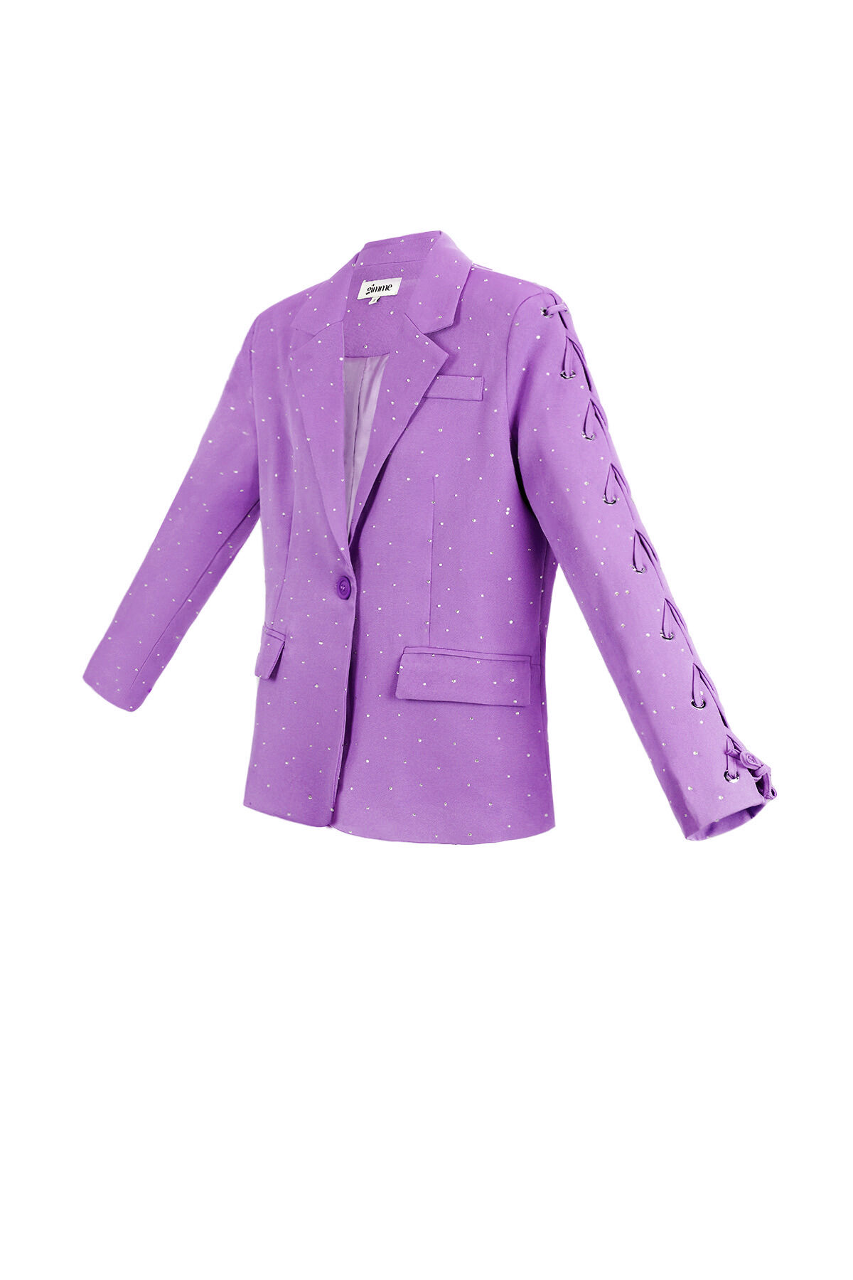 Polyester Women's Blazer Set Lace-Up Sleeve Design h5 Picture2