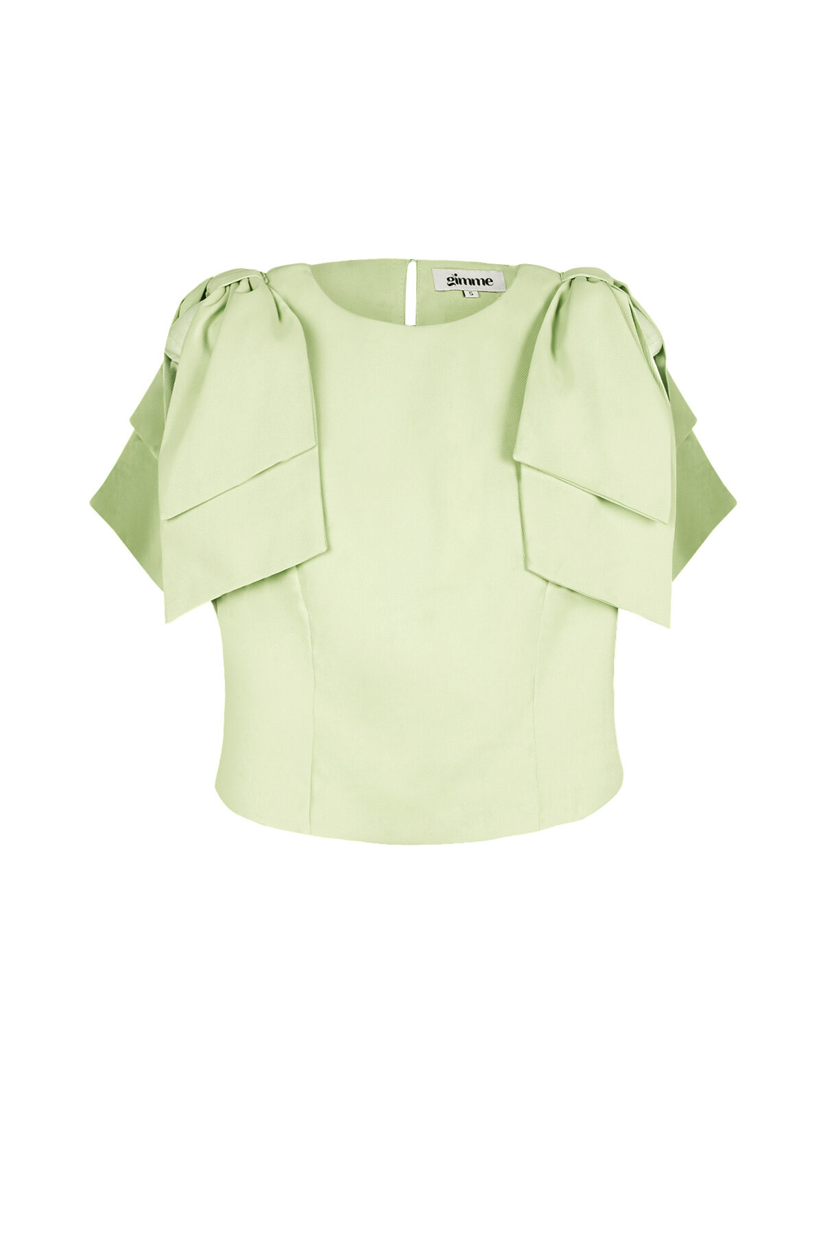 Polyester Women's Short Sleeve Top Ruffle Shoulder Design h5