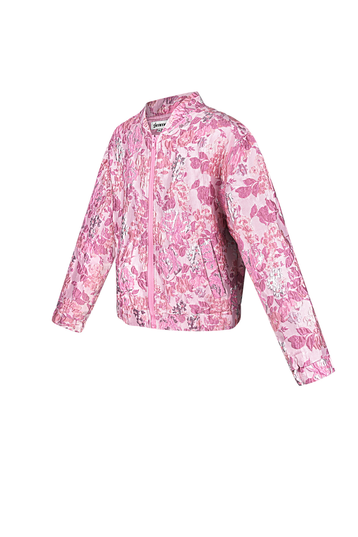 Polyester Women's Cropped Jacket Floral Print Sporty Picture4