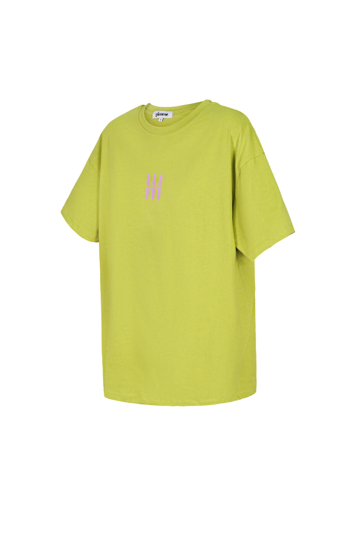Cotton Vrouwen T-shirt Oversized Minimalistisch Logo h5 Afbeelding5