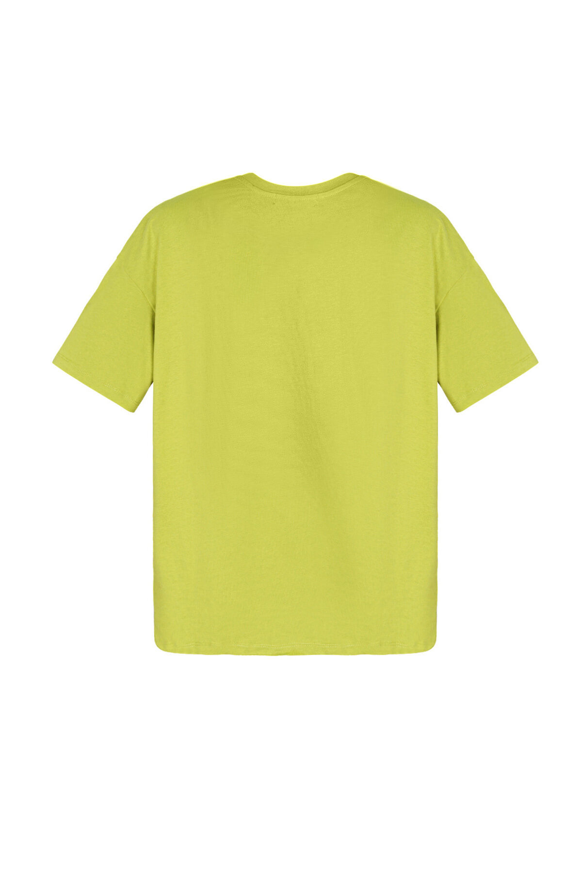Cotton Vrouwen T-shirt Oversized Minimalistisch Logo h5 Afbeelding6