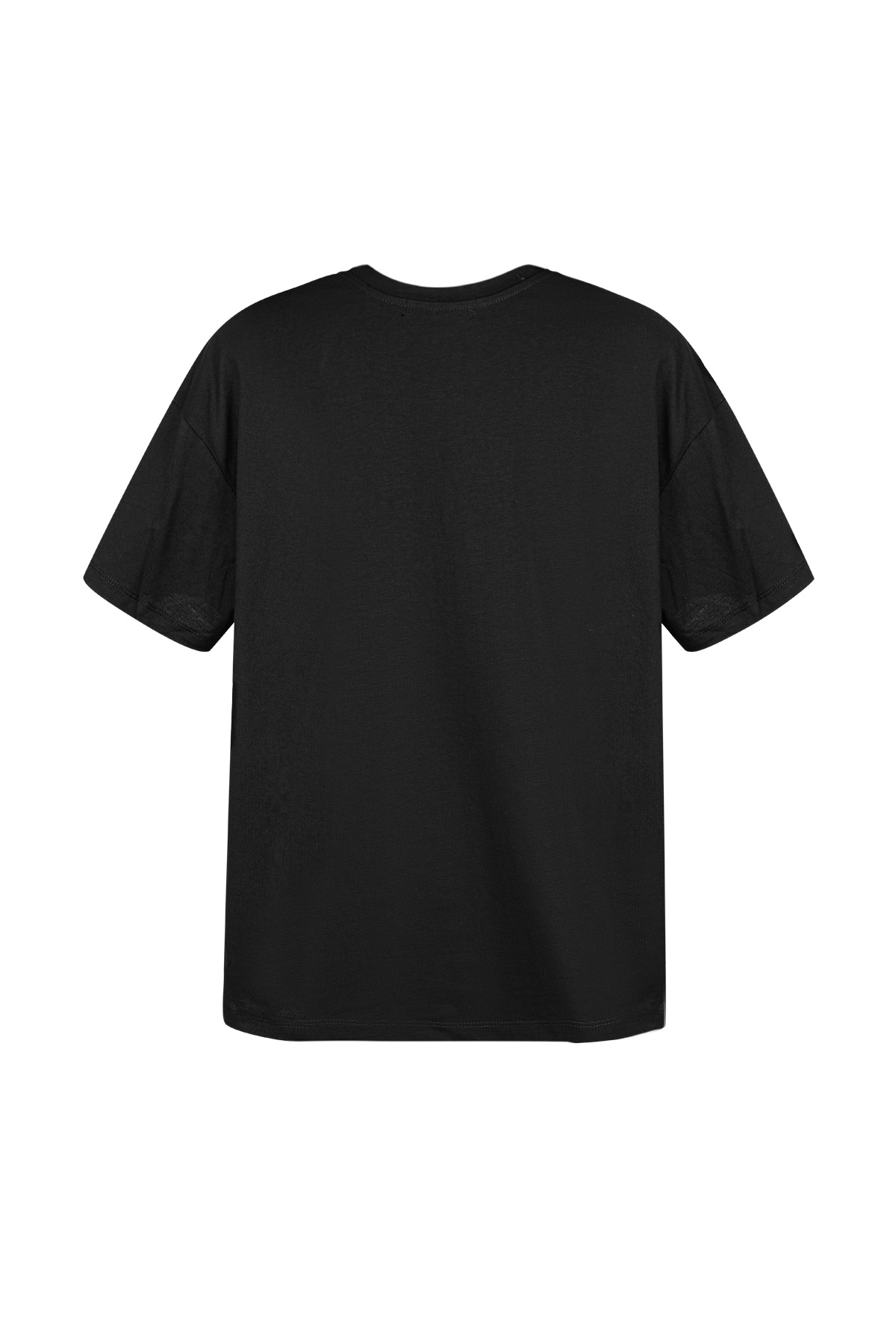 Cotone Maglietta Donna Oversized Logo Minimalista h5 Immagine6