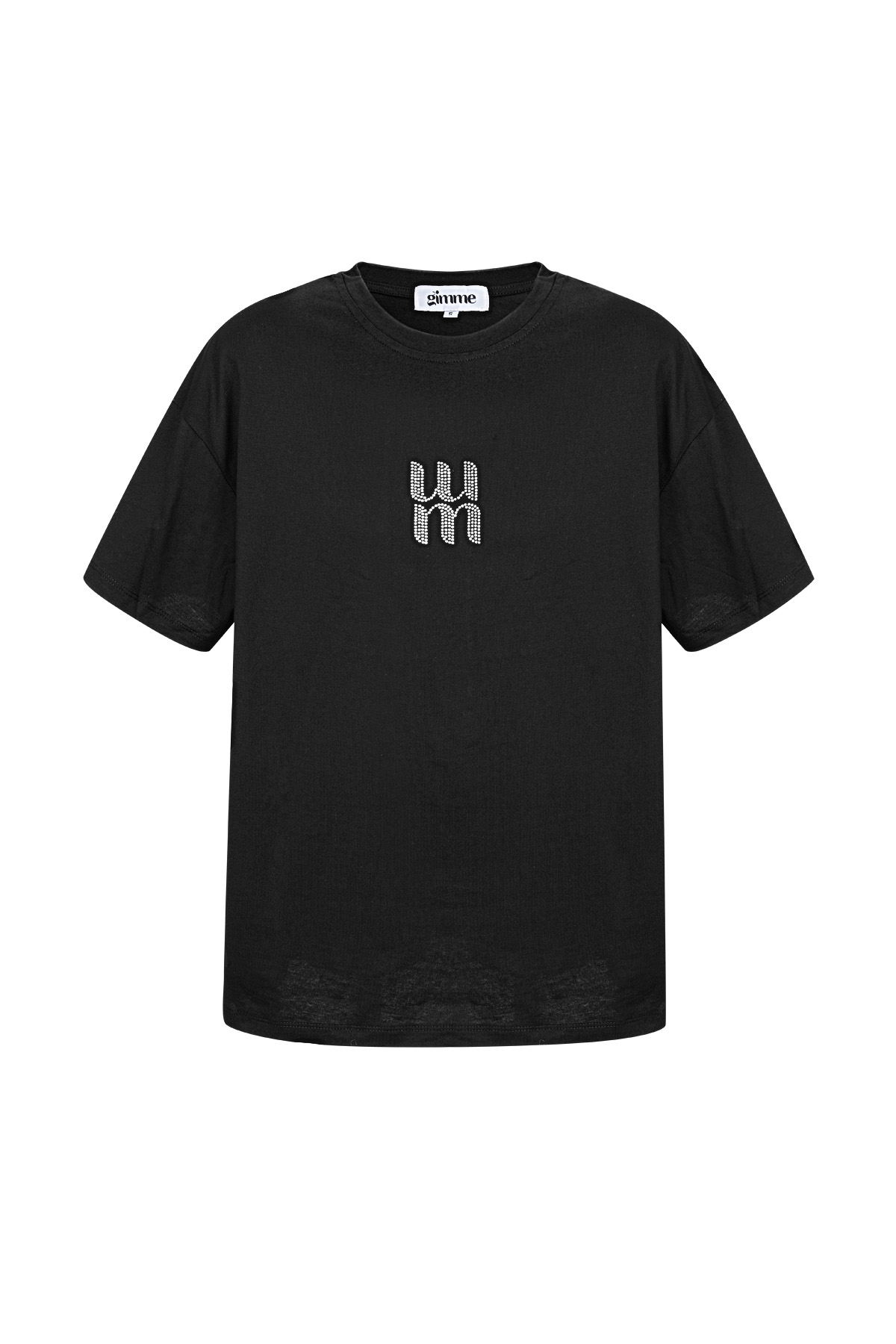 Cotone Maglietta Donna Oversized Logo Minimalista h5 