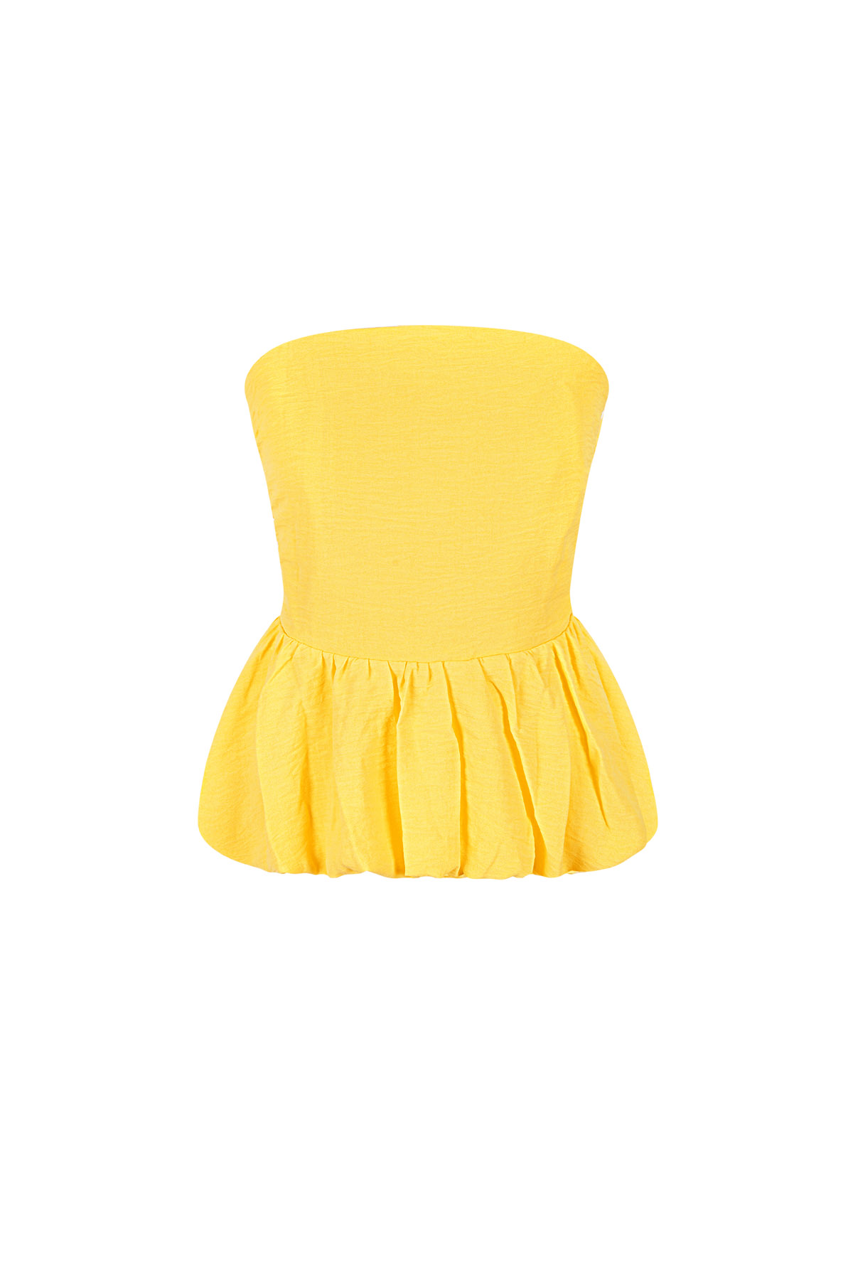 Polyester Women's Sleeveless Top Ruffle Hem 2
