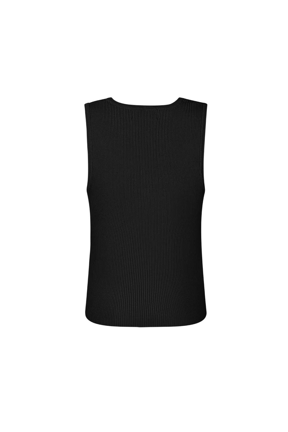 Viscose Vrouwen Mouwloze Top Ribbeltricot Knopvoorkant h5 Afbeelding8