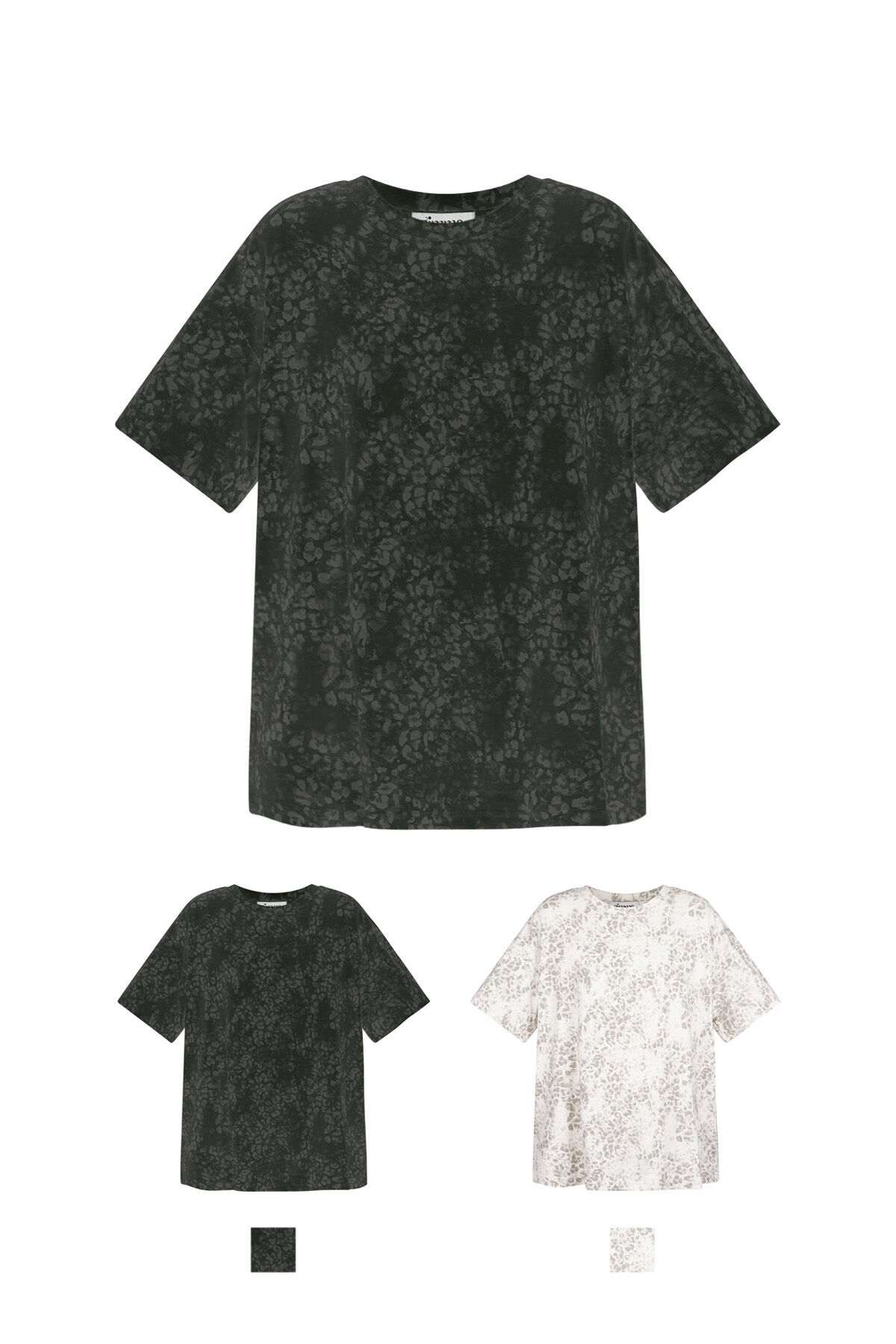 Cotton Women's T-shirt Oversized Leopard Print h5 Picture8