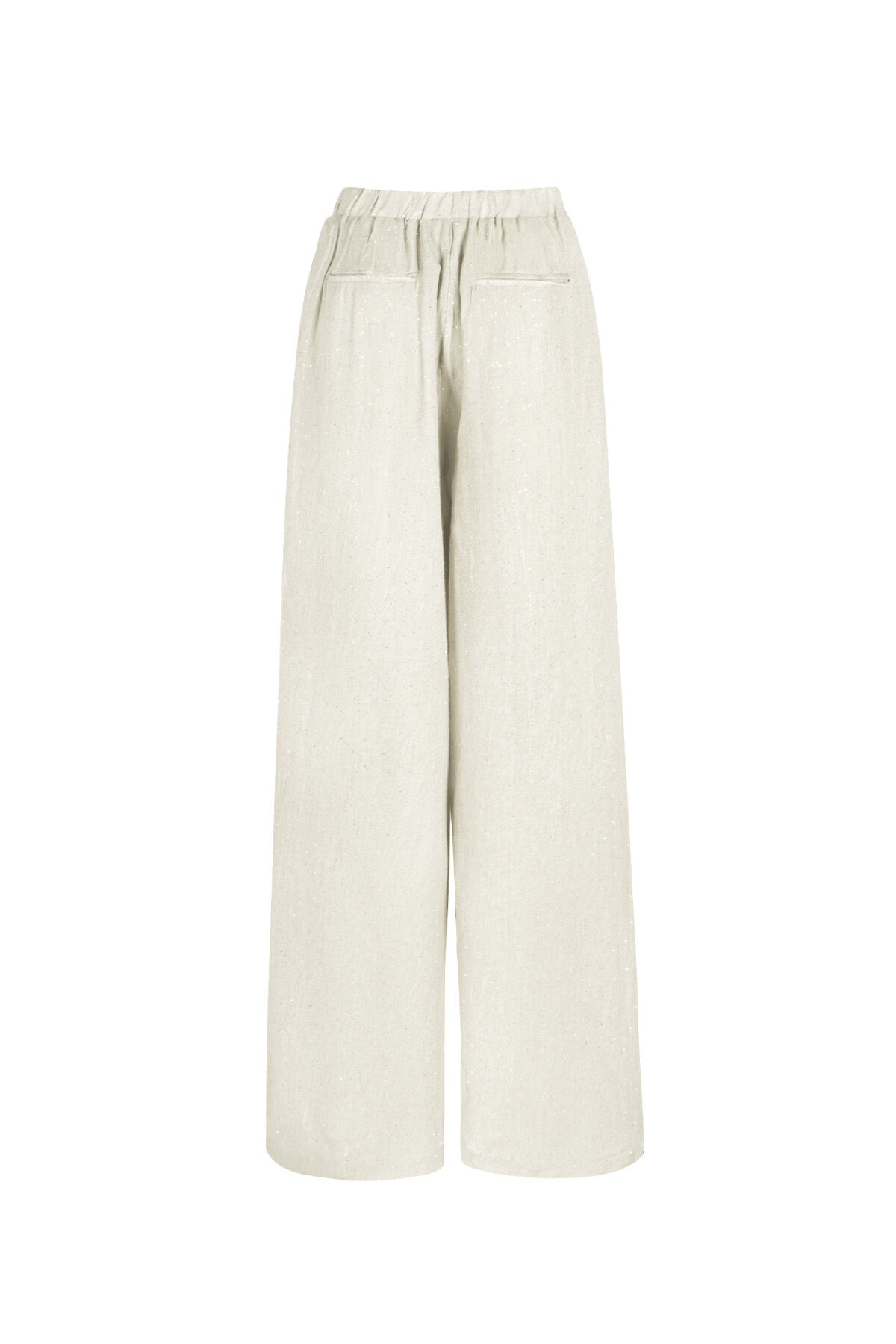 Pantaloni larghi da donna in viscosa tessuta Casual Colore solido Immagine9