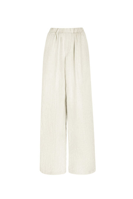 Gewebte Viskose Damen Weite Hosen Casual Solid Color 2