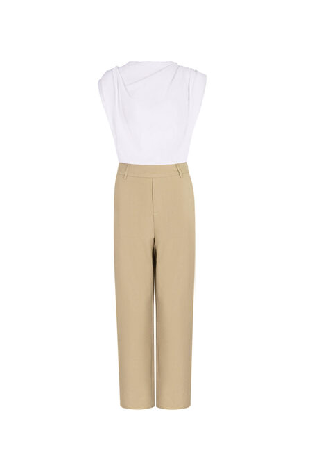 Cotton Blend Women's Wide Leg Bodysuit Spring/Summer Comfort Fit 2